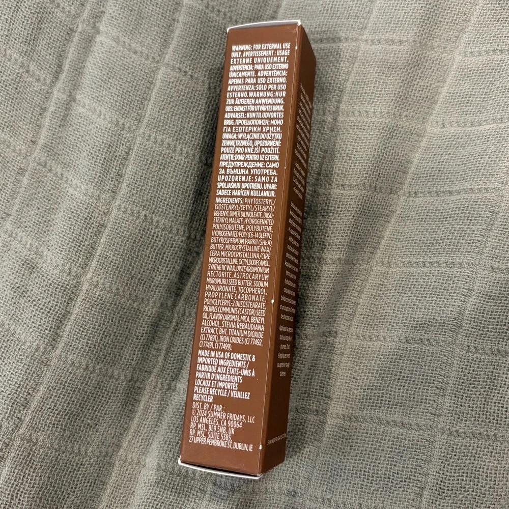 NEW NIB Summer Fridays Tinted Lip Butter Balm in Hot Cocoa Limited Edition
